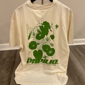 ASOS Cream Tee with Green Print